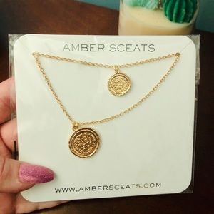 Amber Sceats double coin Necklace